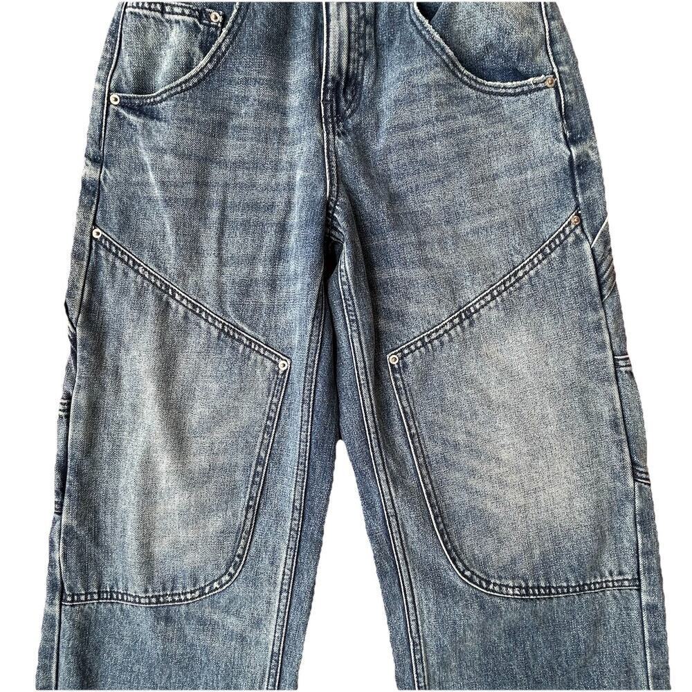 BDG Bella Baggy Carpenter Jeans Size 24 Double Knee Utility Y2K Skater Grunge - Picture 5 of 13